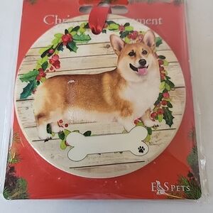 Kohl's E&S Pets Corgi Ornament - New! Can Be Personalized